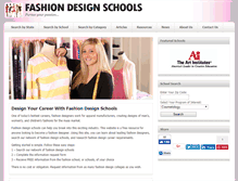 Tablet Screenshot of fashion-design-schools.net